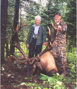 Marva with Russell and his elk