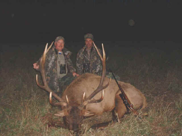 Hector and Octavio with a monster bull elk