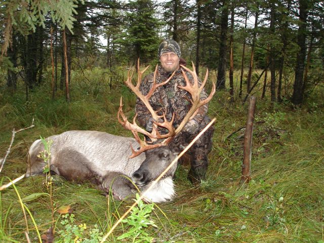 Josh Harris from Utah with trophy elk at Echo Lake Hunts in Saskatchewan