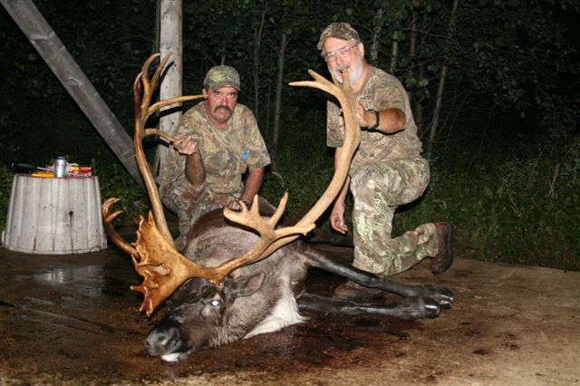 Richard and guide Bryce after deer hunting in Sasaktchewan Canada