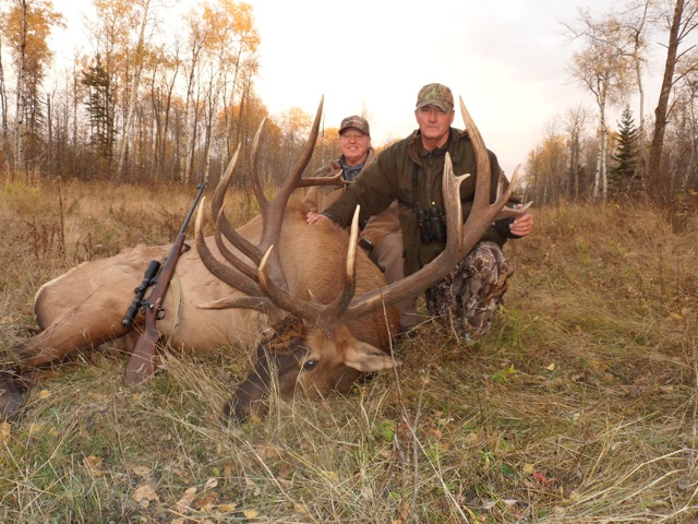 James and Jim after elk hunting in Saskatchewan Canada