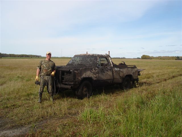 A little muddy while elk hunting in Saskatchewan Canada