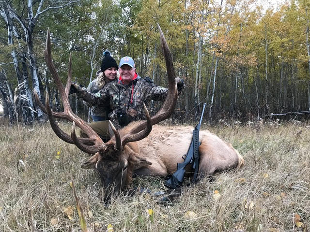 Randy and Carry after hunting elk in Saskatchewan Canada