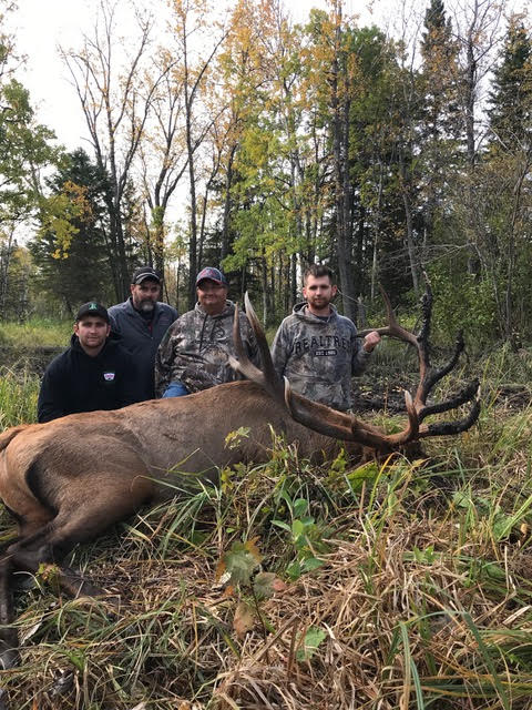 Great group after hunting elk in Saskatchewan Canada