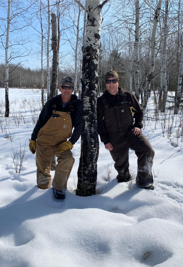 A winter day after hunting elk in Saskatchewan Canada