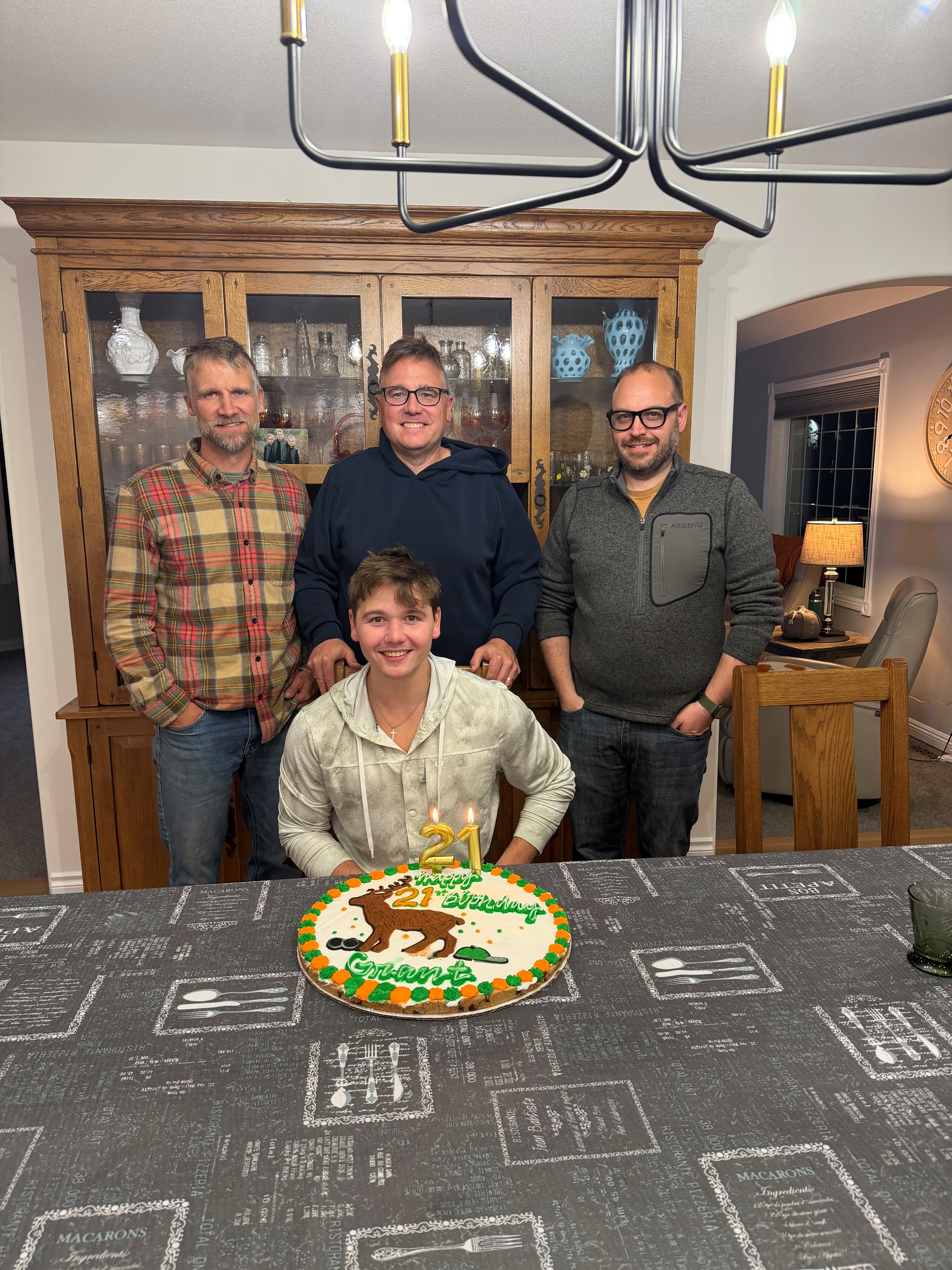 Grant Anderson's 21st birthday after a trophy bull elk at Echo Lake Hunts in Saskatchewan